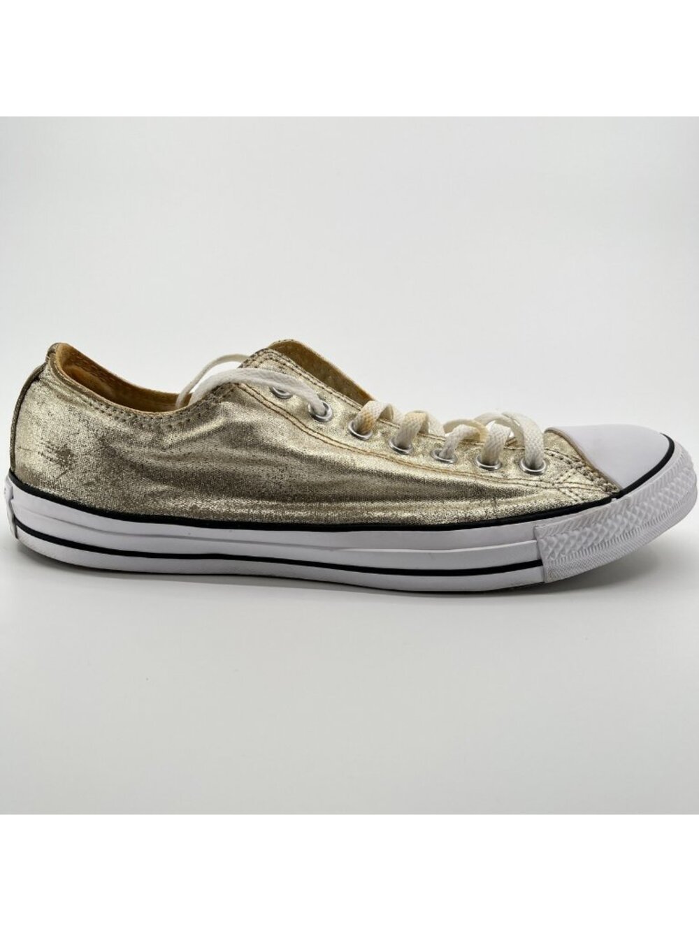 Converse Chuck Taylor All Star Ox Men Size 10 Gold White Athletic Shoes Sneakers